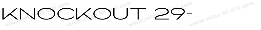 Knockout 29字体转换